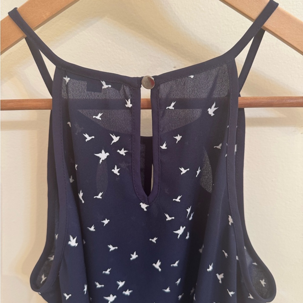 Papermoon Navy Patterned Top - Picture 4 of 5